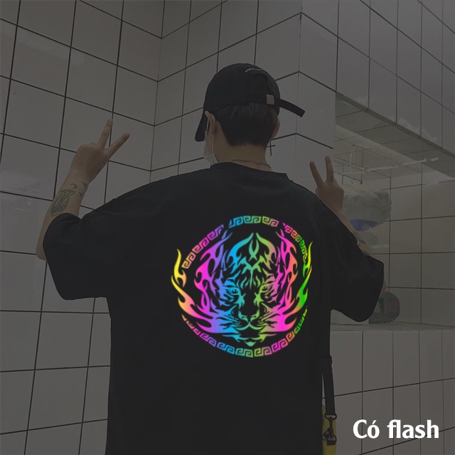 Áo Thun Tay Lỡ Dc Phản Quang 7 Màu Nam Nữ