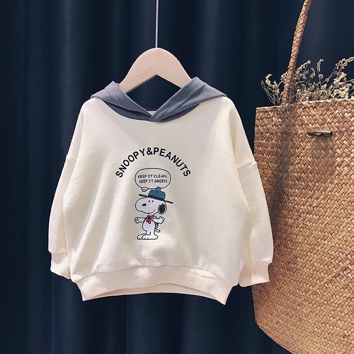 Áo hoodie tay dài in hoạt hình thời trang mùa thu cho bé