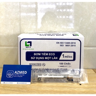 Hộp 100 Bơm tiêm MPV  1ML/3ML/5ML/10ML/20ML xilanh tiết kiệm tinh chất tiêm prp lắp đầu kim meso