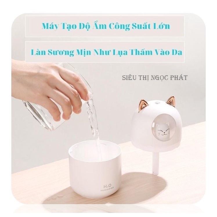 Máy Phun Sương Tạo Ẩm Hình Mèo
