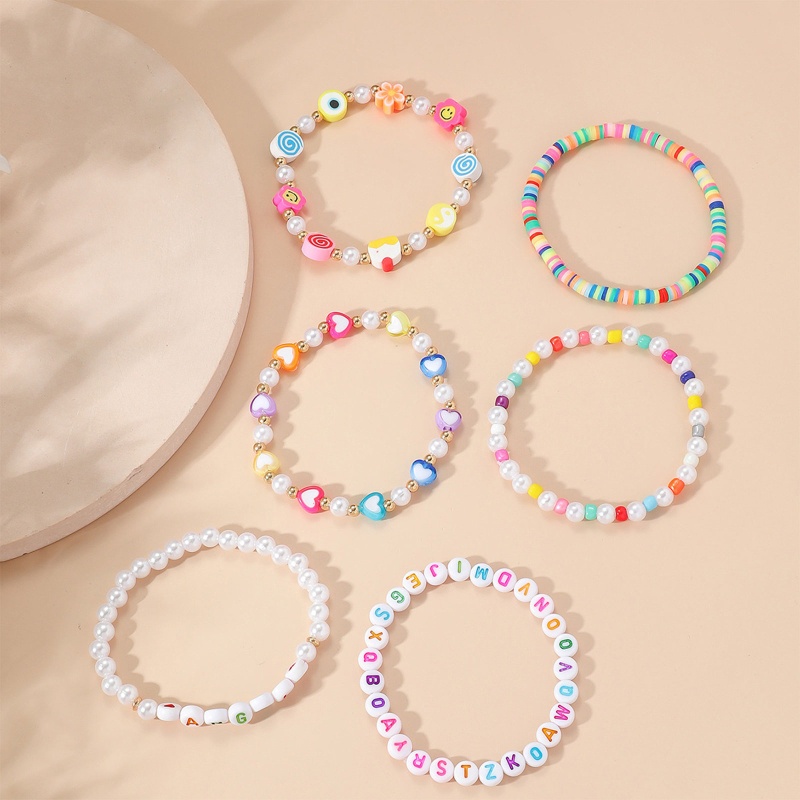 Vòng Tay Đất Sét Nhiều Lớp Phong Cách Bohemian