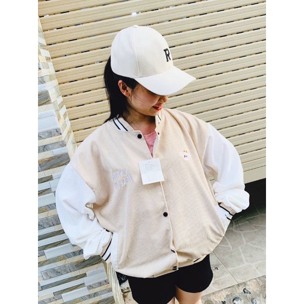 KHOÁC BOMBER THÊU UNISEX - ẢNH THẬT