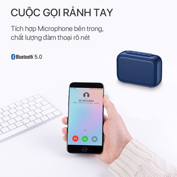 Loa Bluetooth Mini Nhỏ Gọn ACOME A1 Công Suất 5W Hỗ Trợ TWS Ghép Đôi 2 Loa Âm Bass Trầm Chất Lượng Cao - BH 12 Tháng