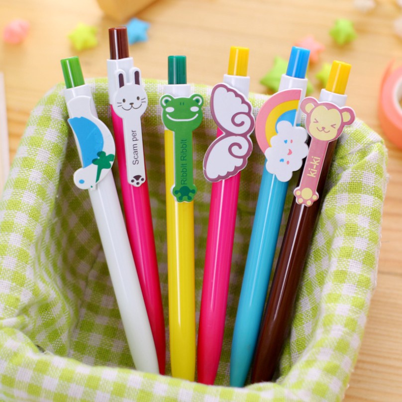 Bút Viết Mực Gel Ngòi 0.5mm Kiểu Dáng Xinh Xắn Dễ Thương - Bút Gel mực đen