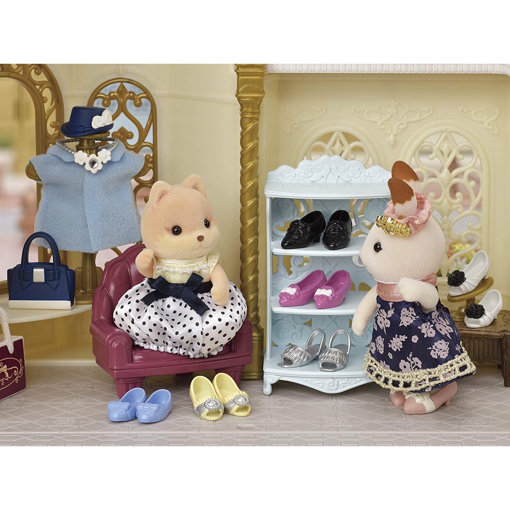 Đồ Chơi Sylvanian Families Thời Trang Thành Thị Của Quý Cô Chó Caramel Town Fashion Outfit Set