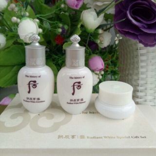 Set dưỡng trắng da whoo 3 sản phẩm tách sét