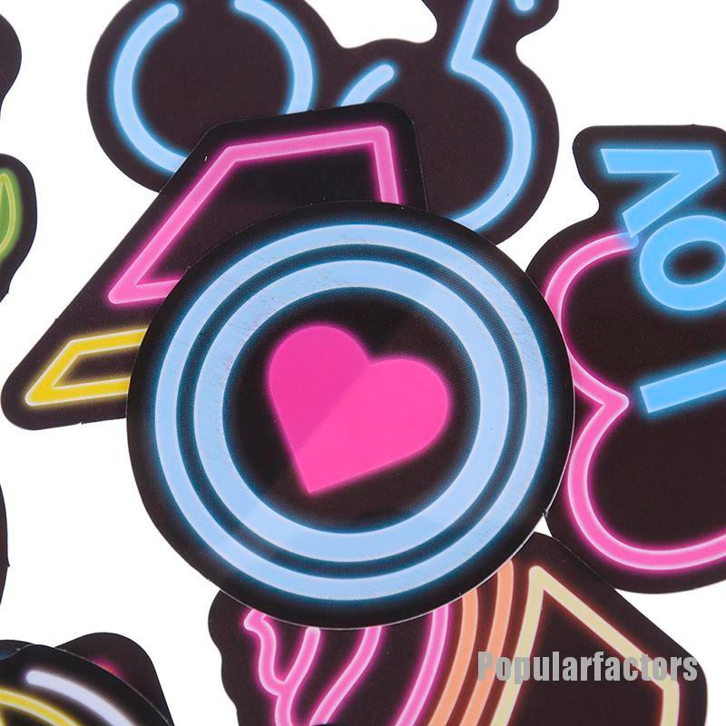 Bộ 100 miếng dán phát sáng nhiều màu sắc tiện dụng