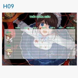 Thời khóa biểu ANIME Identity V