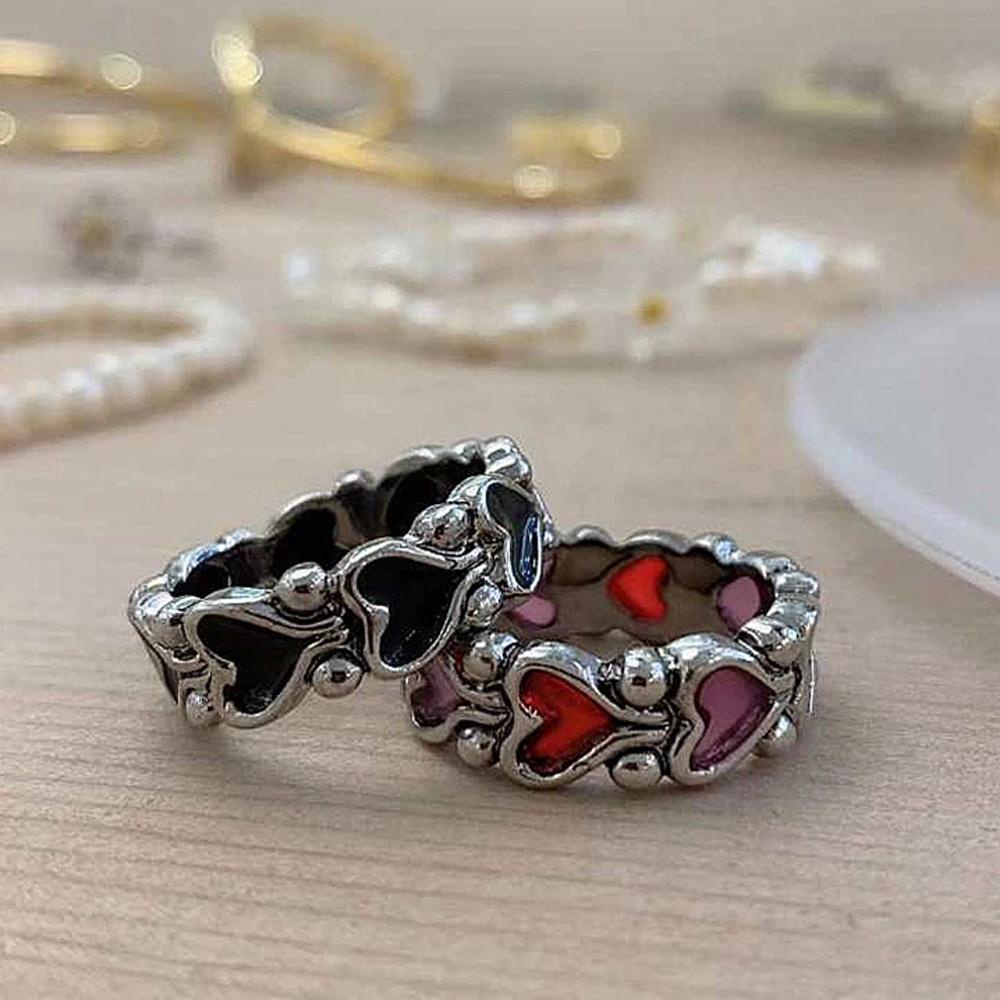 Nhẫn Hình Trái Tim Có Thể Điều Chỉnh Kích Cỡ