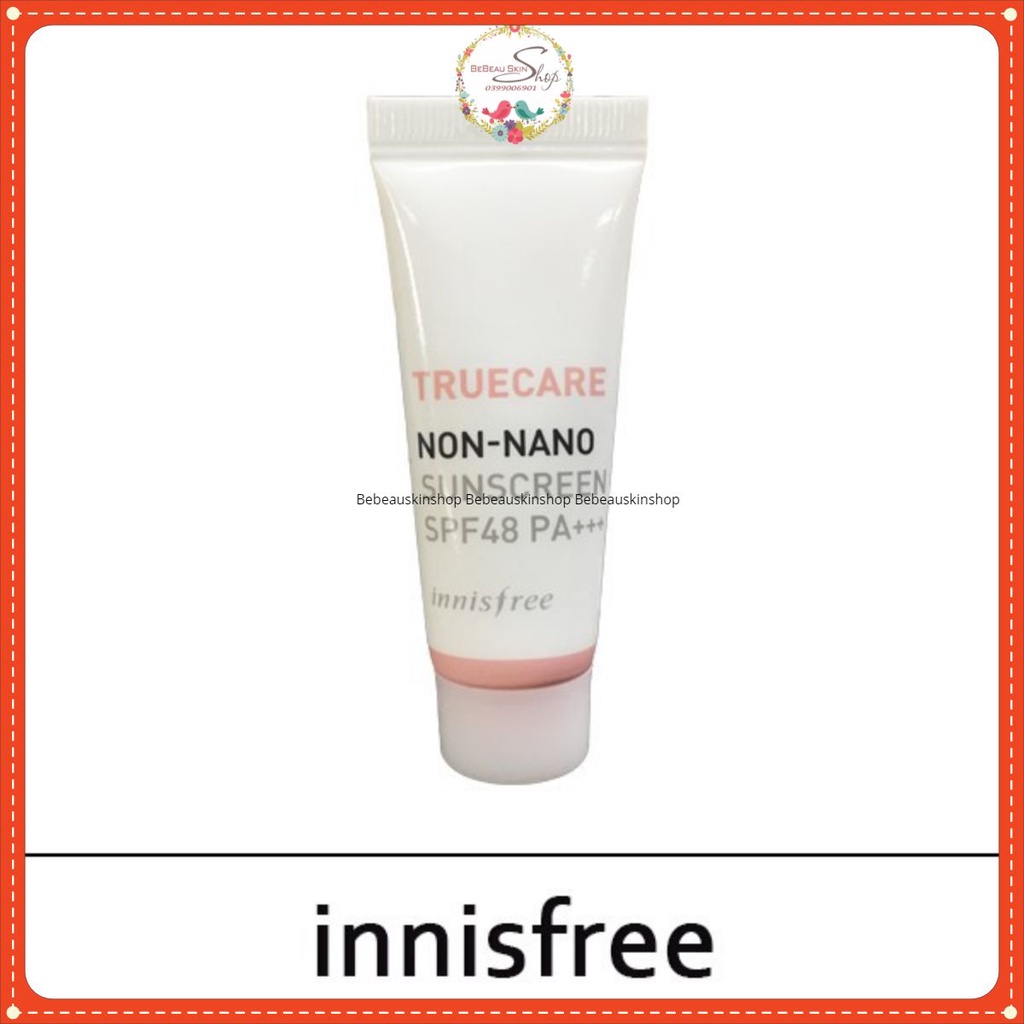 Kem chống nắng Innisfree Truecare non-nano SPF48+++ mini 10ml