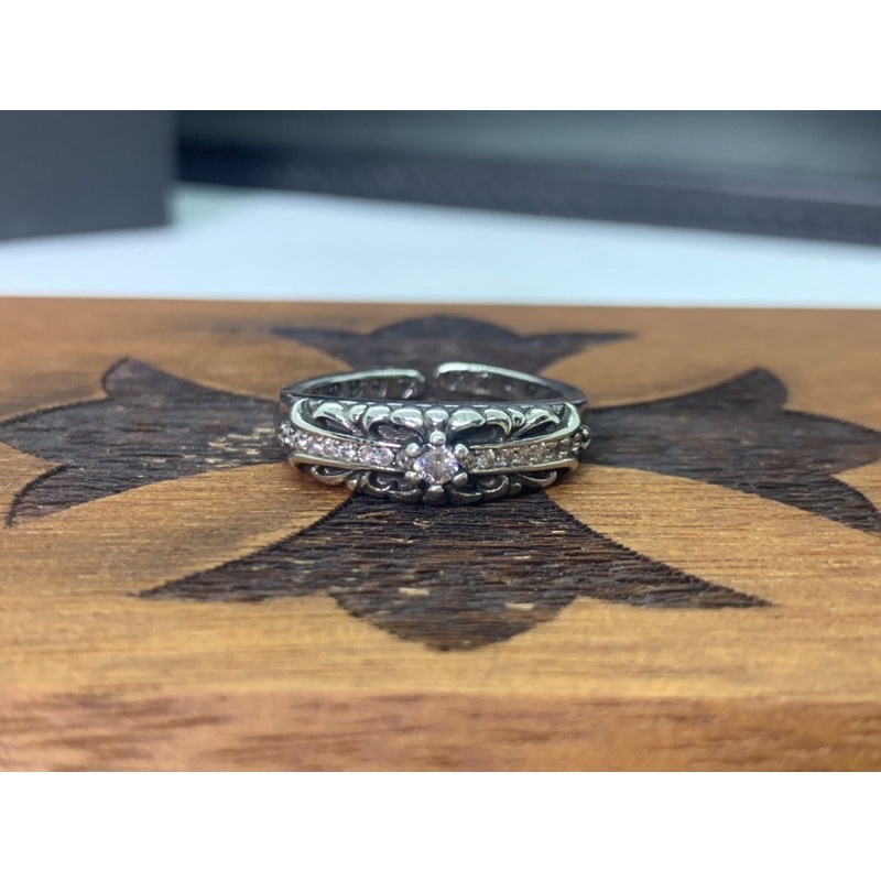Nhẫn nam nữ unisex Chrome Heart Mini Floral Fulldiamond bạc cao cấp fullbox – Shop Lộc độc và lạ