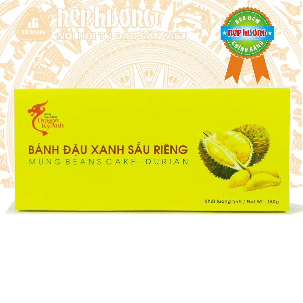 Bánh đậu xanh sầu riêng Kỳ Anh - hộp 150g - Đặc sản Hải Dương