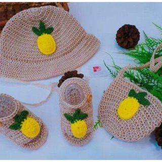 Combo 3 món len, sợi HandMade cho bé