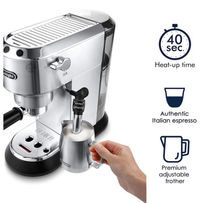 Máy pha cà phê thương hiệu của ITALIA Delonghi, mã EC685.M Hàng Chính Hãng