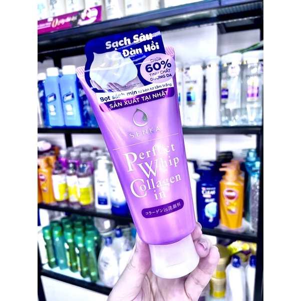 Sữa rửa mặt Senka Perfect Whip Nhật Bản 120g