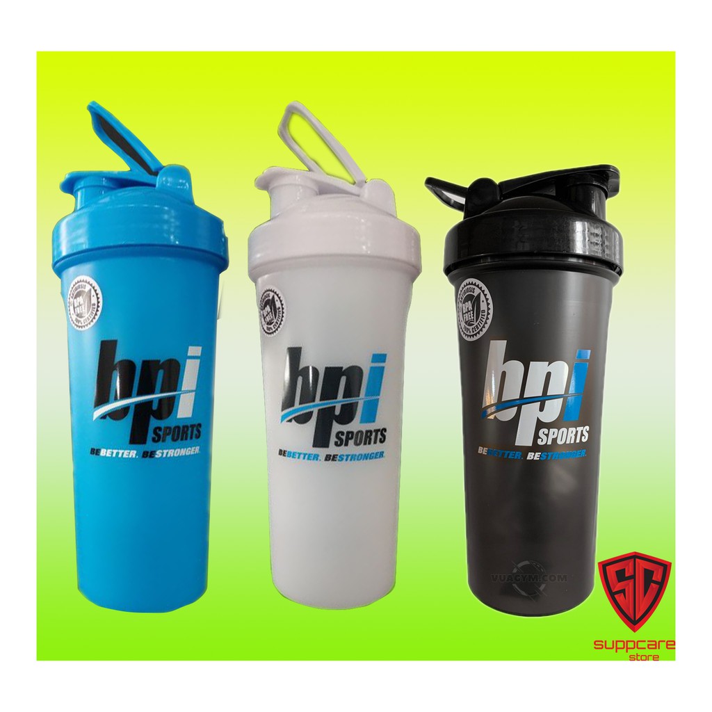 Bình Lắc Shaker BPI Sports Standard Shaker Có Quai 500ml - 800ml - 1200ml - Chính Hãng