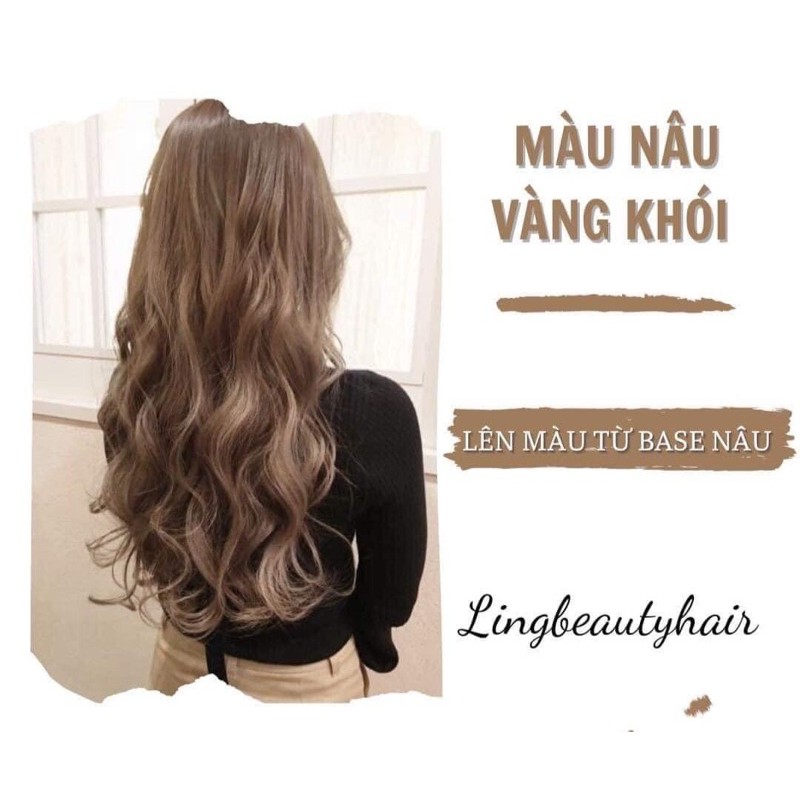 màu nâu lạnh [ dưỡng tóc ] nhuộm nhanh lên màu