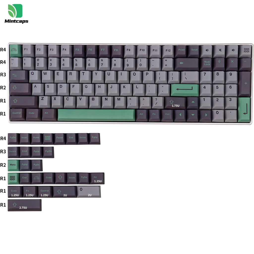 Keycap 0110 chất liệu PBT in nhiệt dành cho bàn phím cơ