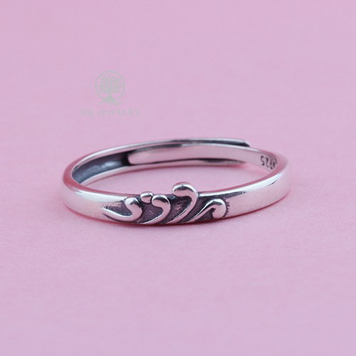 Nhẫn cặp Núi và Biển _ Nhẫn bạc 925 NQ Jewelry