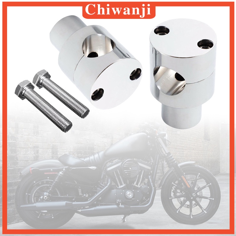 1 Cặp Phụ Kiện Nâng Tay Lái Xe Máy Harley Màu Đen 25mm