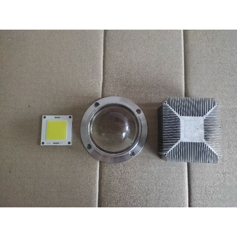led công suất 12v, 50w, siêu sáng trắng, combo 3 món