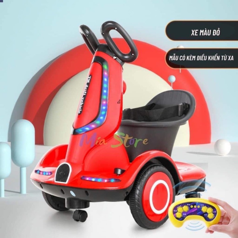 Xe điện xoay 360 độ phi hành gia cho bé  . xe thăng bằng có kèm điều khiển mẫu mới năm 2022 có tay ga