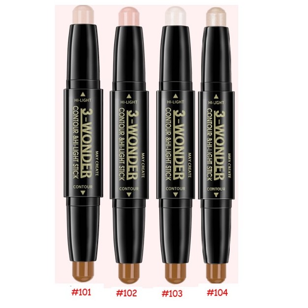 Kem tạo khối, bắt sáng 2 đầu Maycreate / 3-Wonder Contour Stick | BigBuy360 - bigbuy360.vn