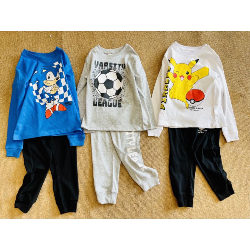 Bộ dài tay HM cho bé trai 2-10tuổi