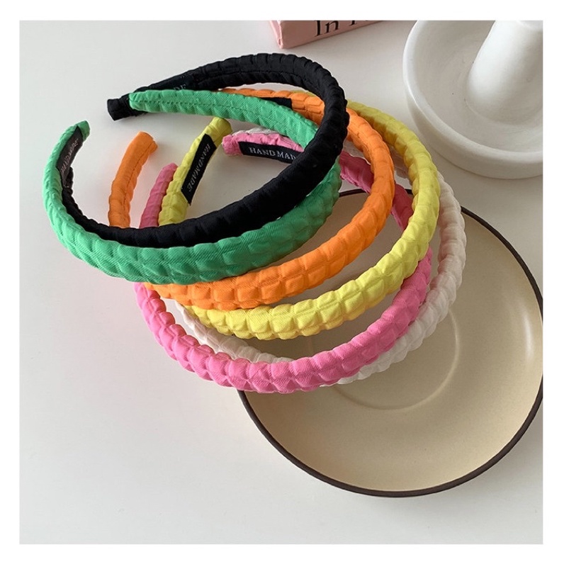 Bờm tóc cài tóc vải trơn vintage cute dễ thương phong cách Hàn Quốc