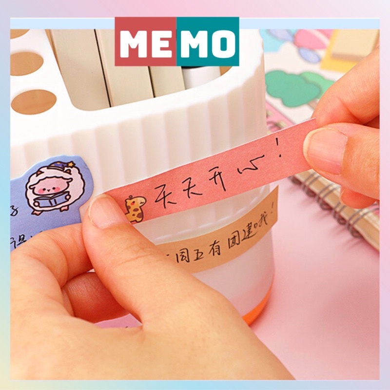 Giấy note ghi nhớ ghi chú MEMO tiện dụng với 4 kích thước phù hợp nhiều kiểu ghi chú