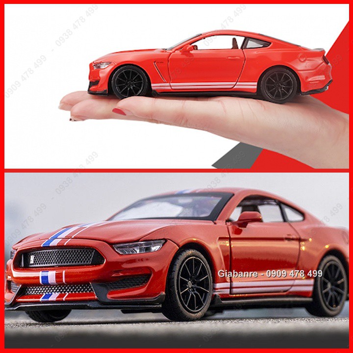 Xe Mô Hình Kim Loại Ford Mustang Gt350 Tỉ Lệ 1:32 - Sọc Giữa - 9718