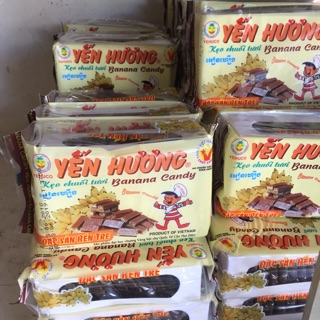 Kẹo chuối Yến Hương gói 375gr đặc sản Bến Tre-DATE mới
