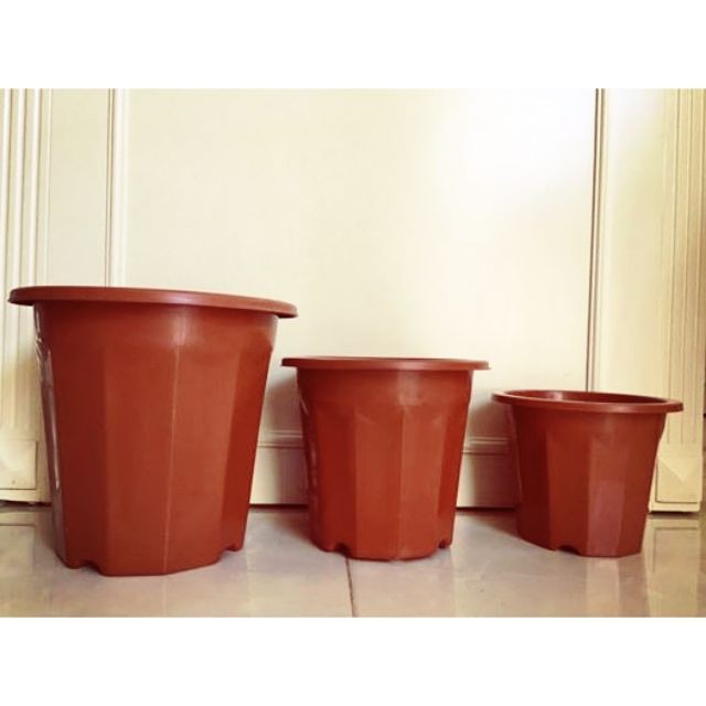 Chậu nhựa trồng cây hoa cảnh 23x20cm (E280) - Chậu nhựa E hàng công ty loại 1