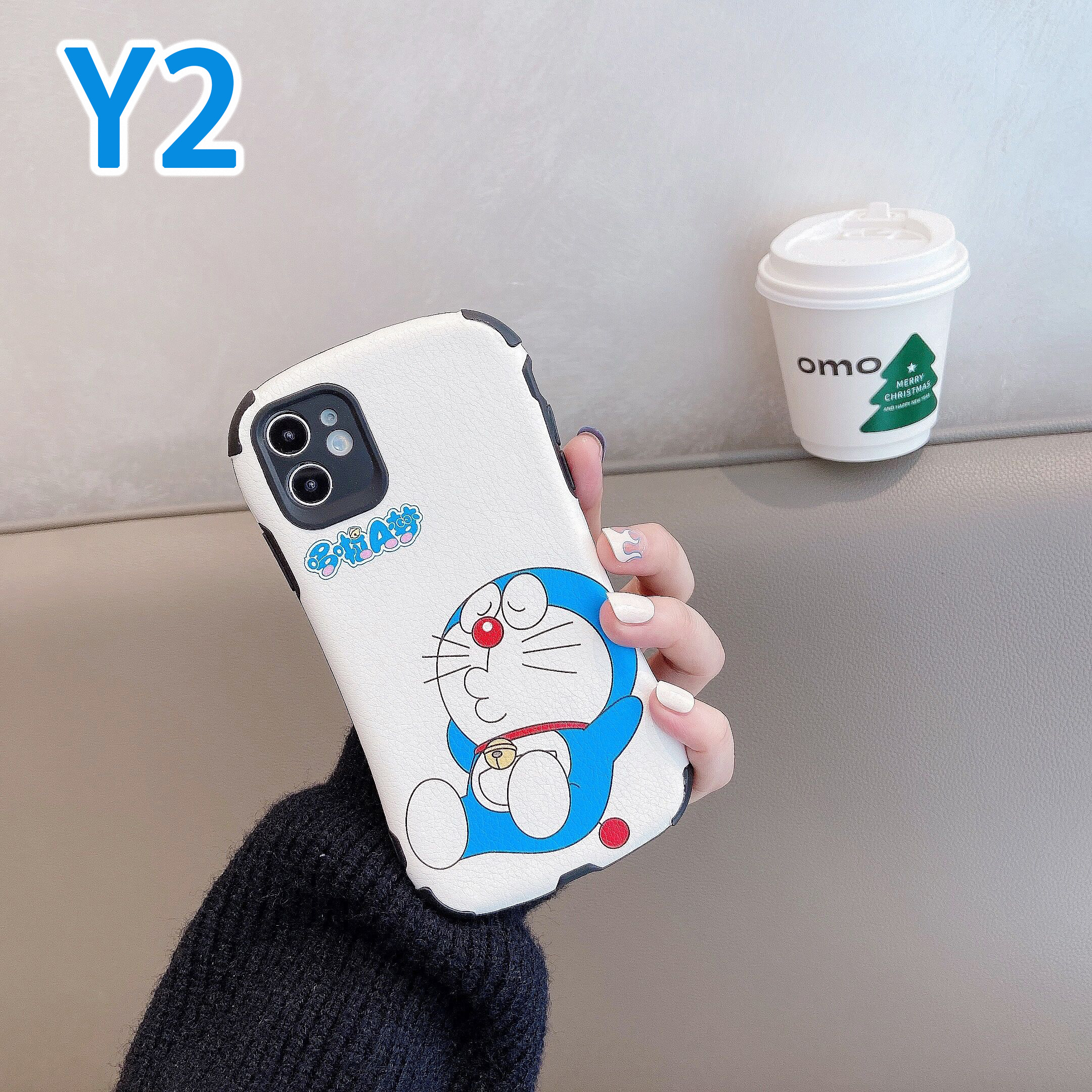 Ốp lưng iphone - Ốp iphone Doraemon dễ thương Da cừu non 7/7plus/8/8plus/x/xr/xs/11/12/pro/max/plus/promax