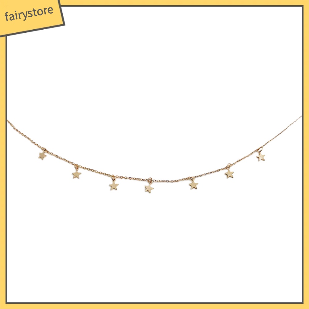 Dây chuyền hợp kim hình ngôi sao cánh xinh xắn cho nữ