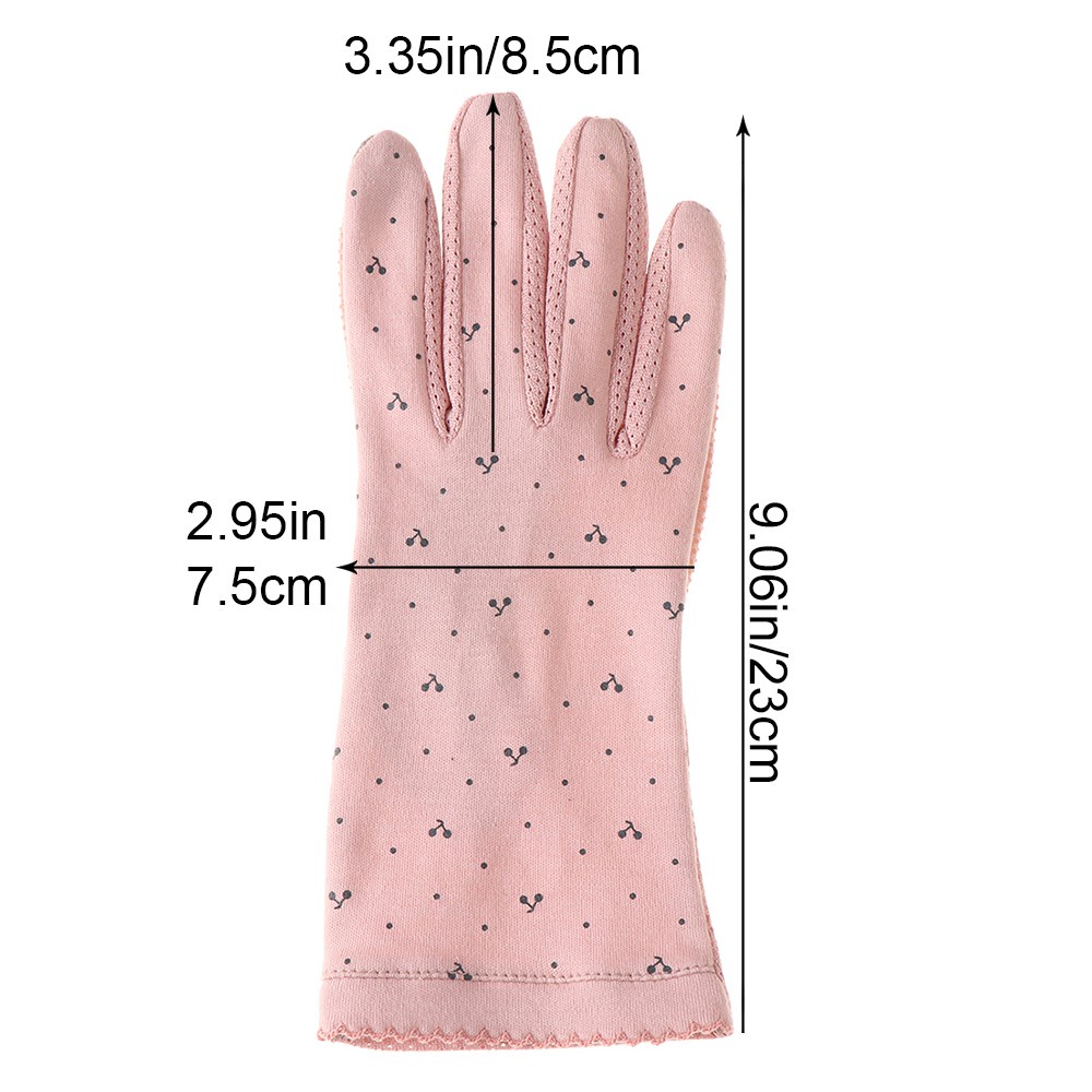 MIHAN1 Spring Summer Cyclist Gloves Elastic Full Finger Gloves Thin Mittens Women Anti-UV Sunscreen Cotton Non Slip Driving Guantes/Multicolor