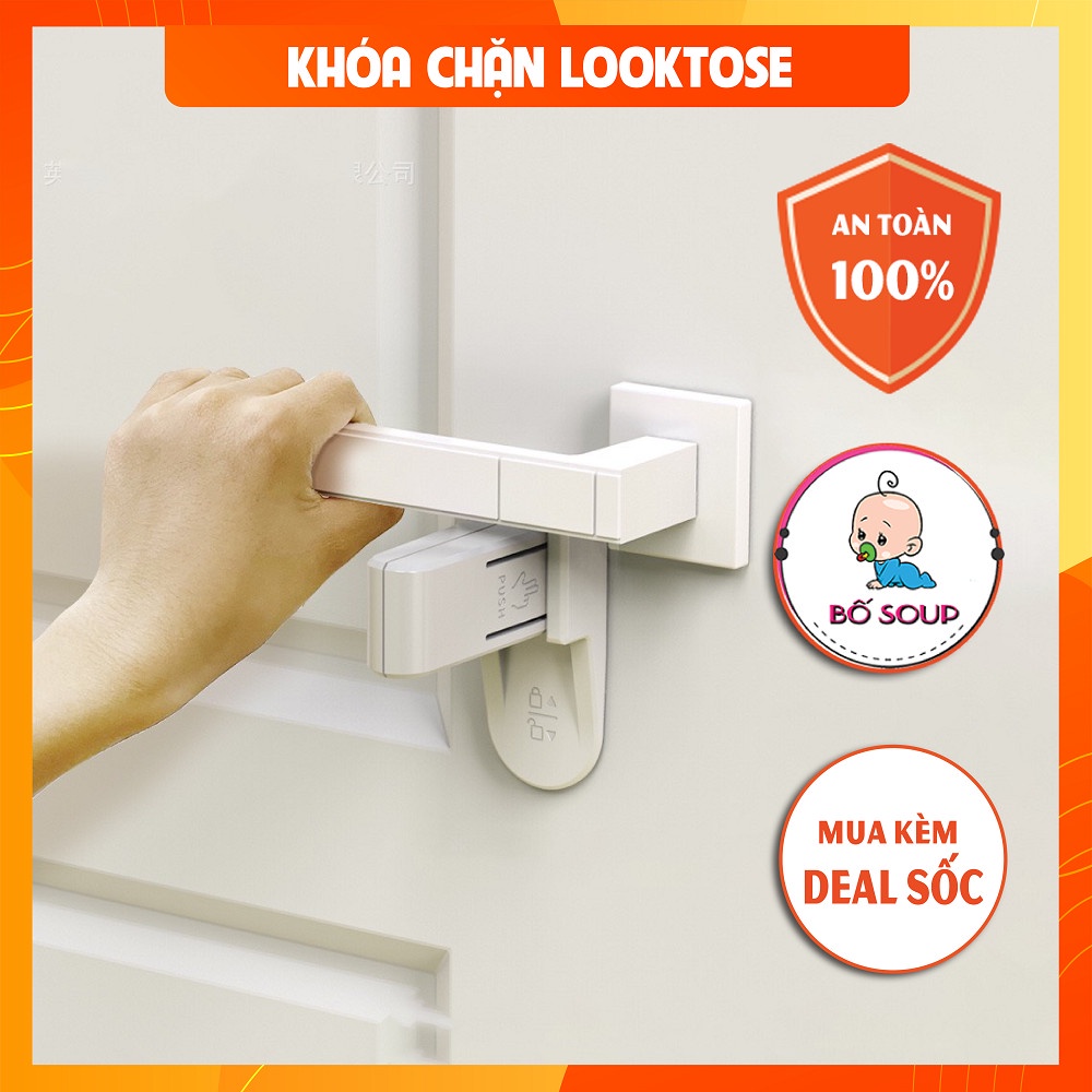 Khóa cửa cao cấp giữ an toàn cho bé looktose