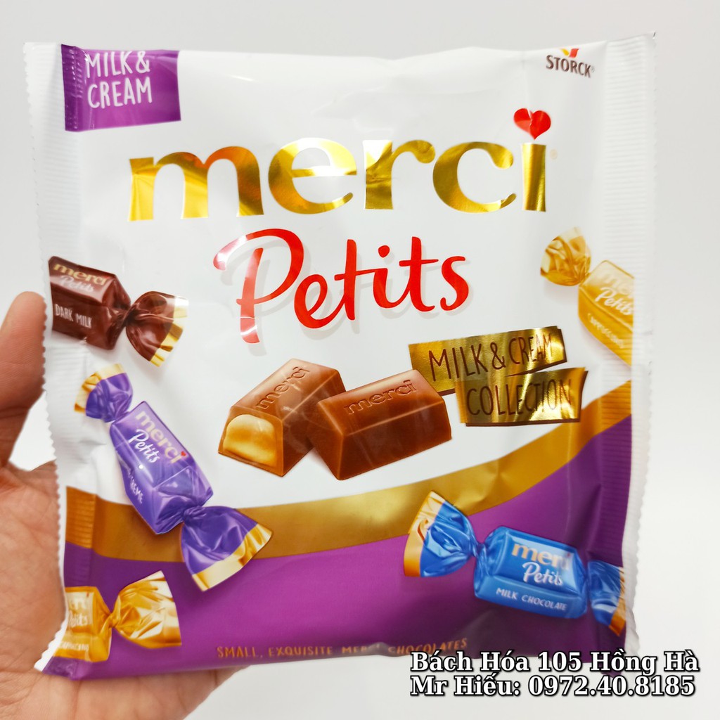 [T8/2021] Kẹo socola Merci Petits 125g