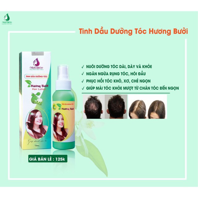 Tinh Dầu Xịt Dưỡng Tóc Hương Hoa Bưởi Ngân Bình HÀNG CHÍNH HÃNG CÓ BẢO HÀNH hàng công ty chính hãng