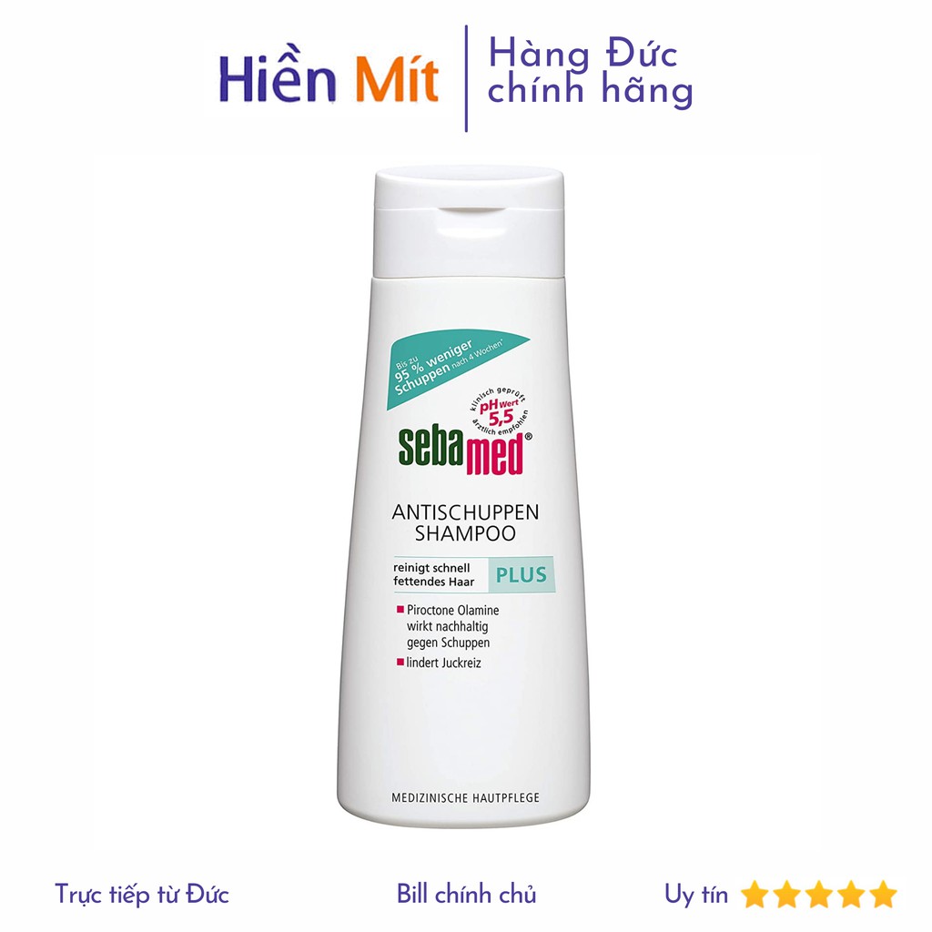 Nôi địa Đức - Dầu gội giảm gàu Sebamed Everyday Shampoo Anti Dandruff Plus dành cho da đầu gầu nhiều dầu