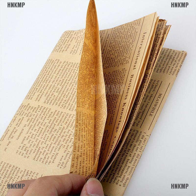 Giấy gói quà kiểu dáng báo giấy phong cách vintage HNKMP