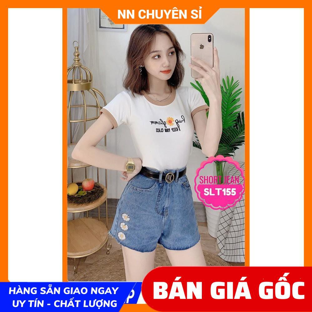 QUẦN SHORT JEAN CỰC CHẤT SLT155 ⚡ẢNH THẬT⚡ SHORT NỮ