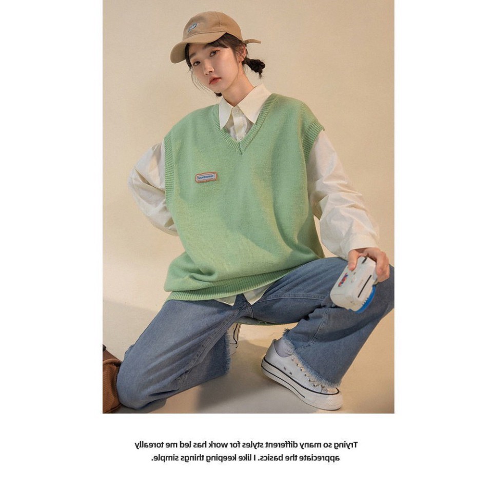 Áo Gile len Mịn Unisex nam nữ, Áo Len Gile Đôi Nam Nữ Thời Trang Kiểu Dáng Basic Hàn Quốc