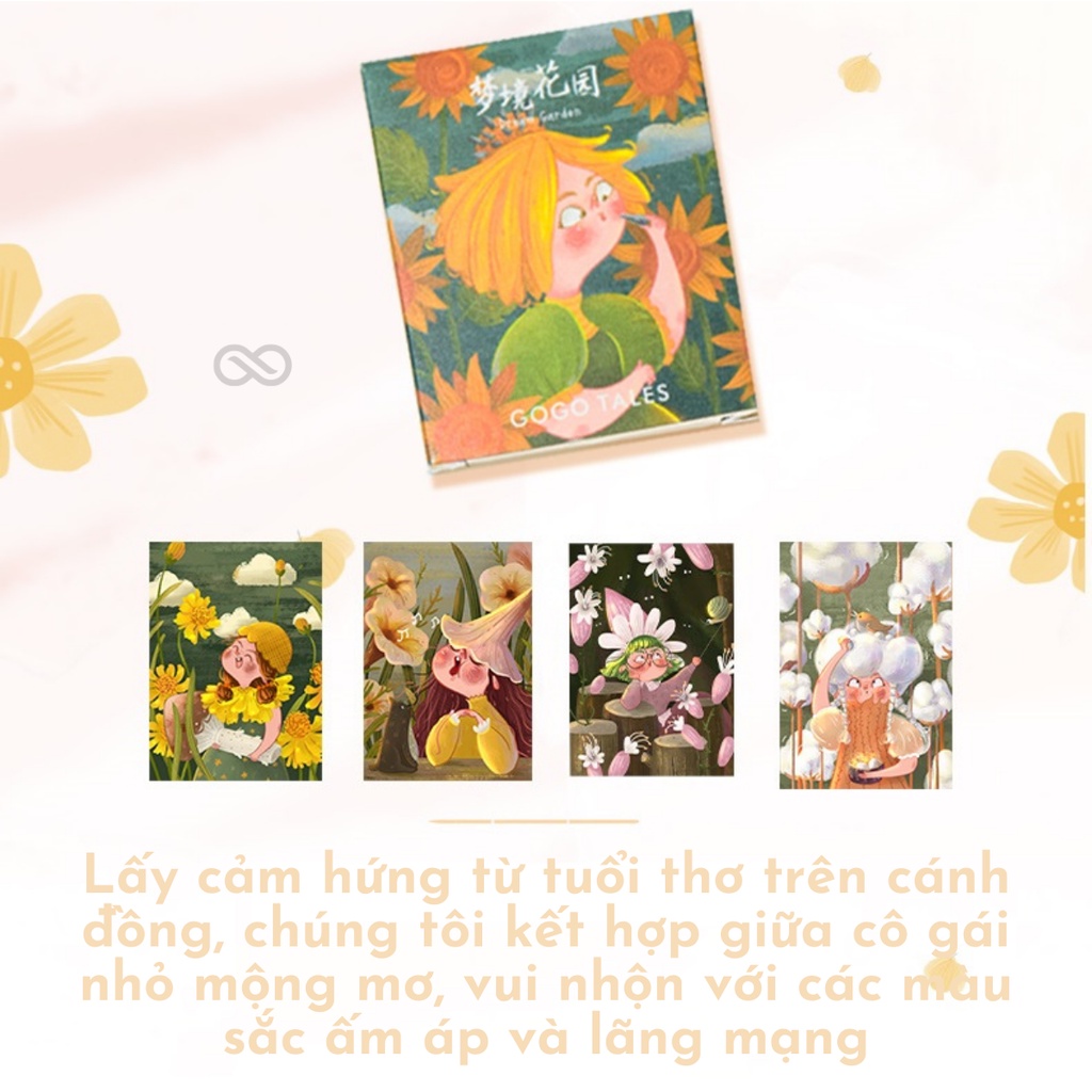 [ Gogo Tales 2022 ] Bảng phấn mắt 4 màu GOGO TALES Dream ​Garden Eyeshadow Palette GT285 nội địa Trung chính hãng