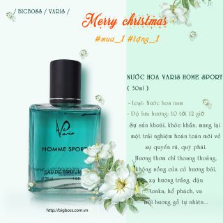 Nước hoa Varis HOME SPORT