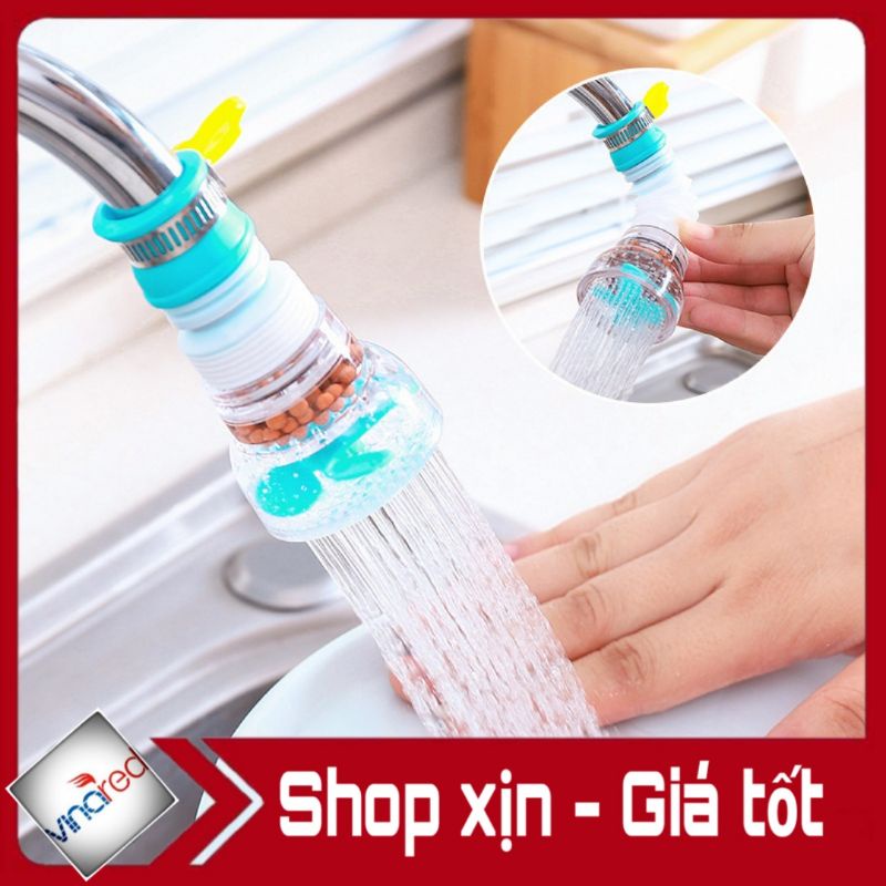Đầu vòi lọc tăng áp xoay 360 độ Nhựa 2in1 - Cánh Quạt