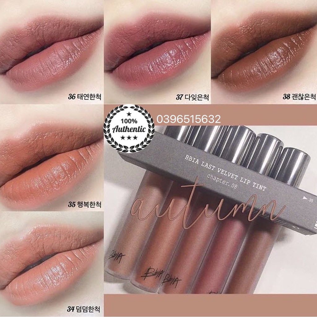 Son Kem Lì Bbia Last Velvet Lip Tint Ver 8