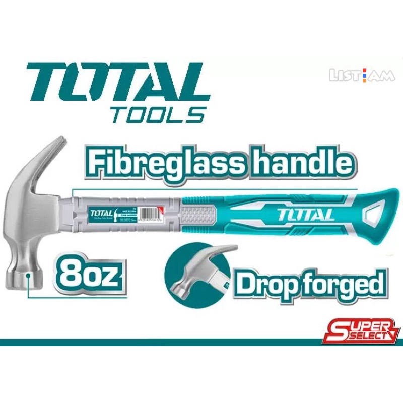 Búa nhổ Đinh sừng dê 220g  TOTAL THTS7308