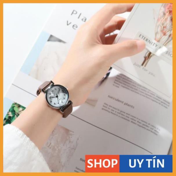 [Hàng Cao Cấp] - Đồng hồ nữ MSTIANQ dây da size 26mm nhỏ xinh