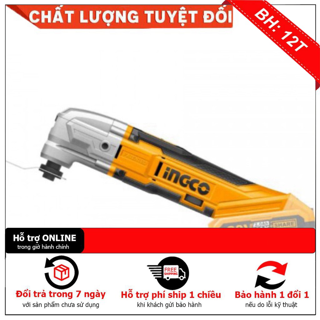 [hàng cao cấp] 20V Máy cắt rung đa năng Ingco CMLI2001(Không bao gồm pin và cục sạc) [bảo hành chính hãng]